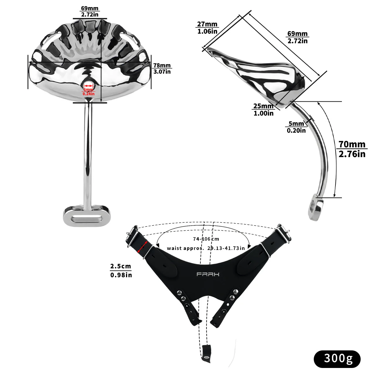 Invisible Clam-Style Metal Chastity Belt - Image 13