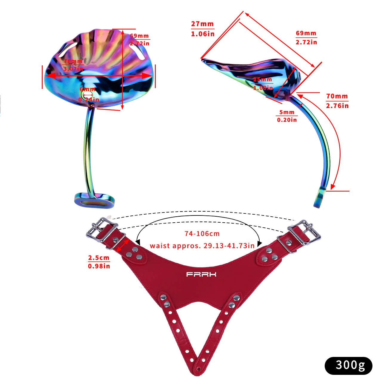 Invisible Clam-Style Metal Chastity Belt - Image 5