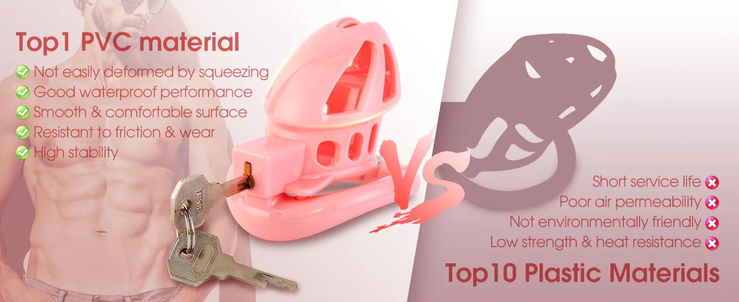 Invisible Pink Cock Cage - Image 11