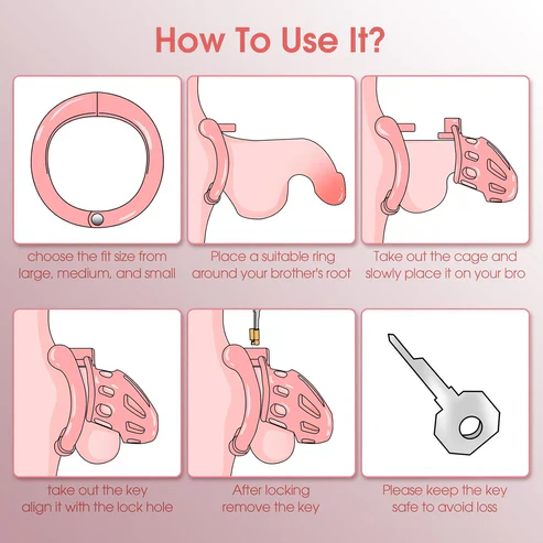 Invisible Pink Cock Cage - Image 5