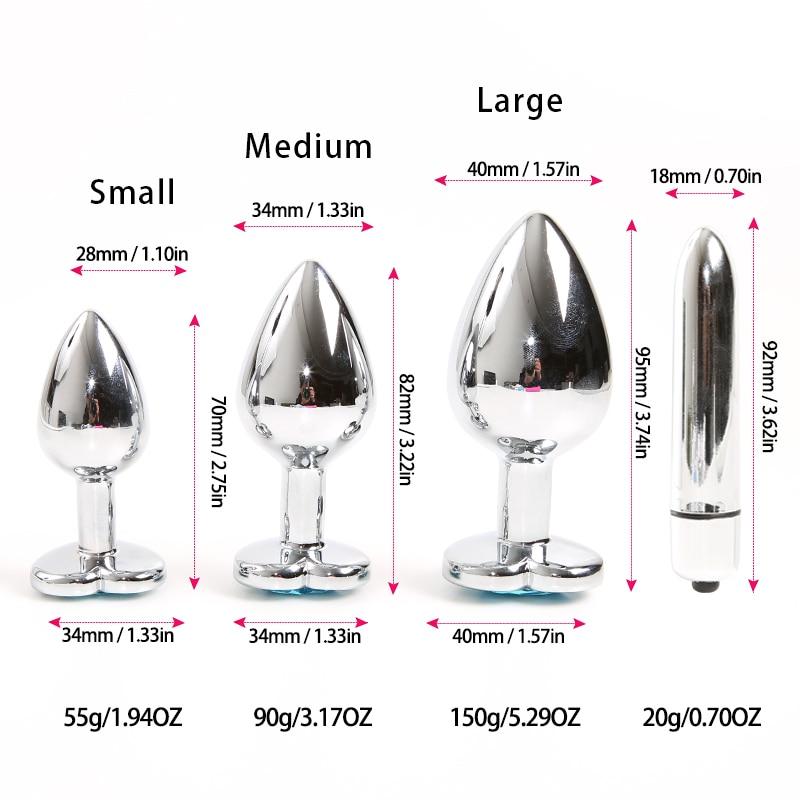Jeweled Butt Plug & Vibrator Set - Image 11