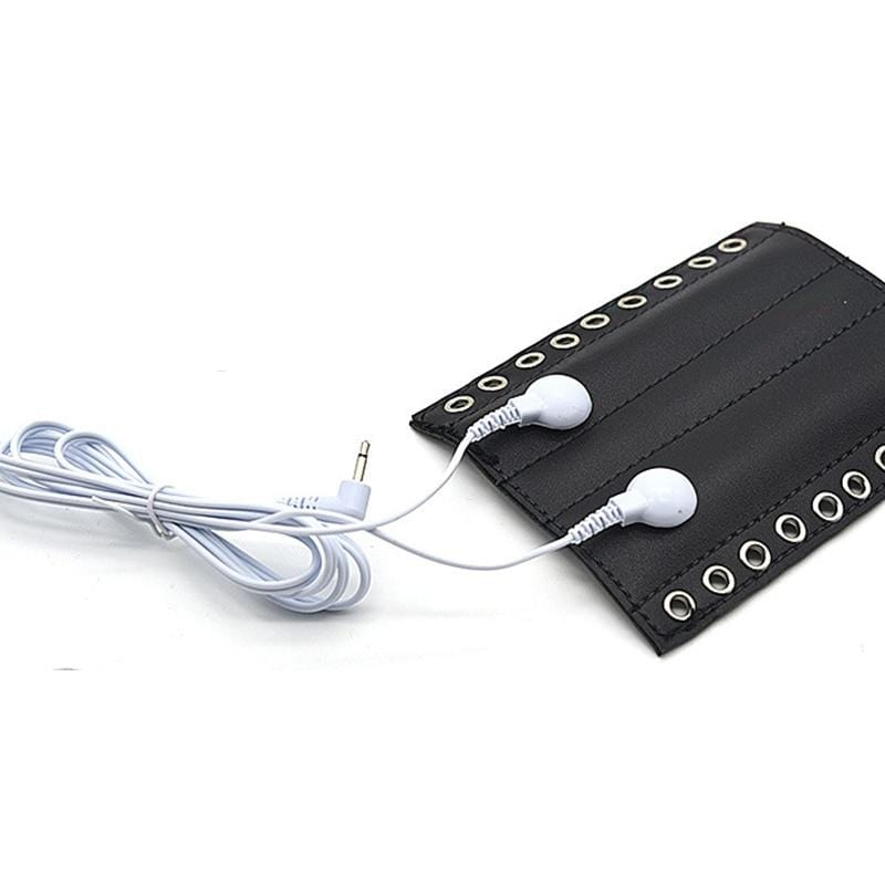 Leather Sleeve Penis Electro Torture Instrument - Image 3