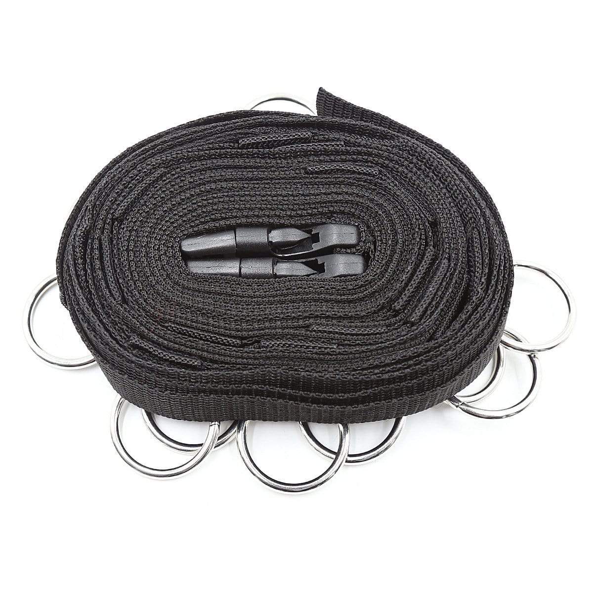 6-Piece Black Nylon Bondage Set - Image 4