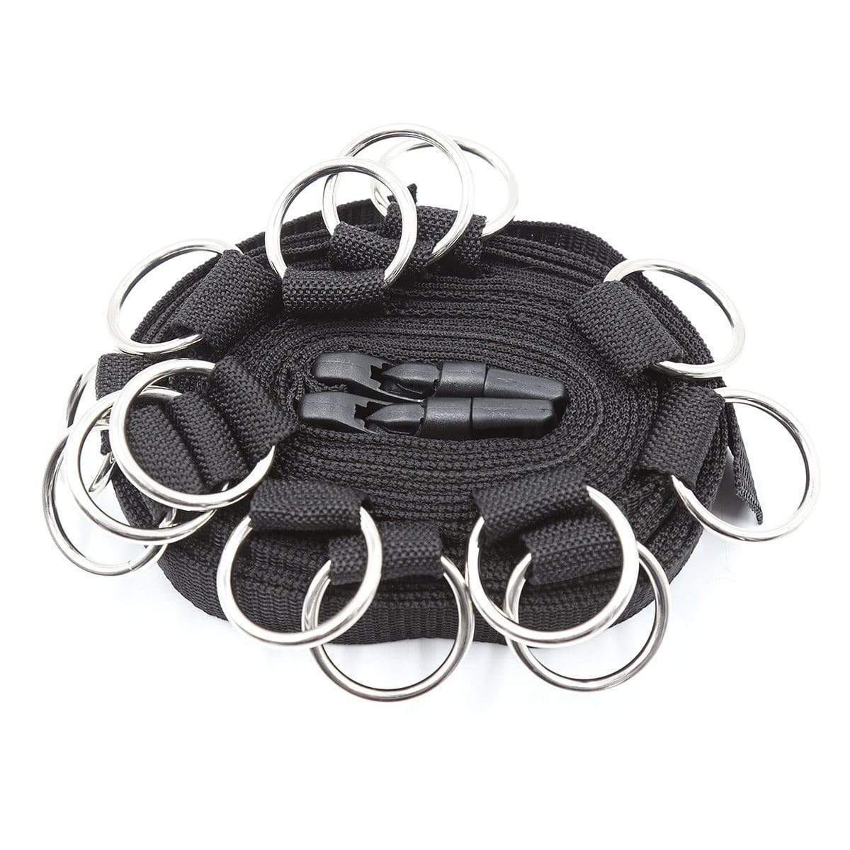 6-Piece Black Nylon Bondage Set - Image 9