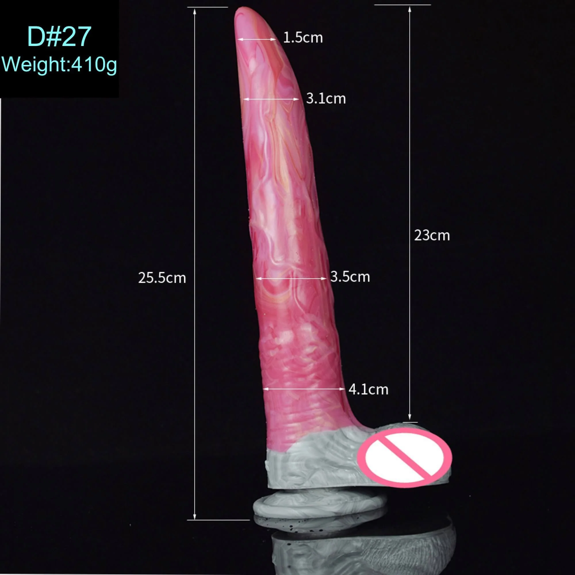 Liquid Silica Gel Profile Dildo - Image 5