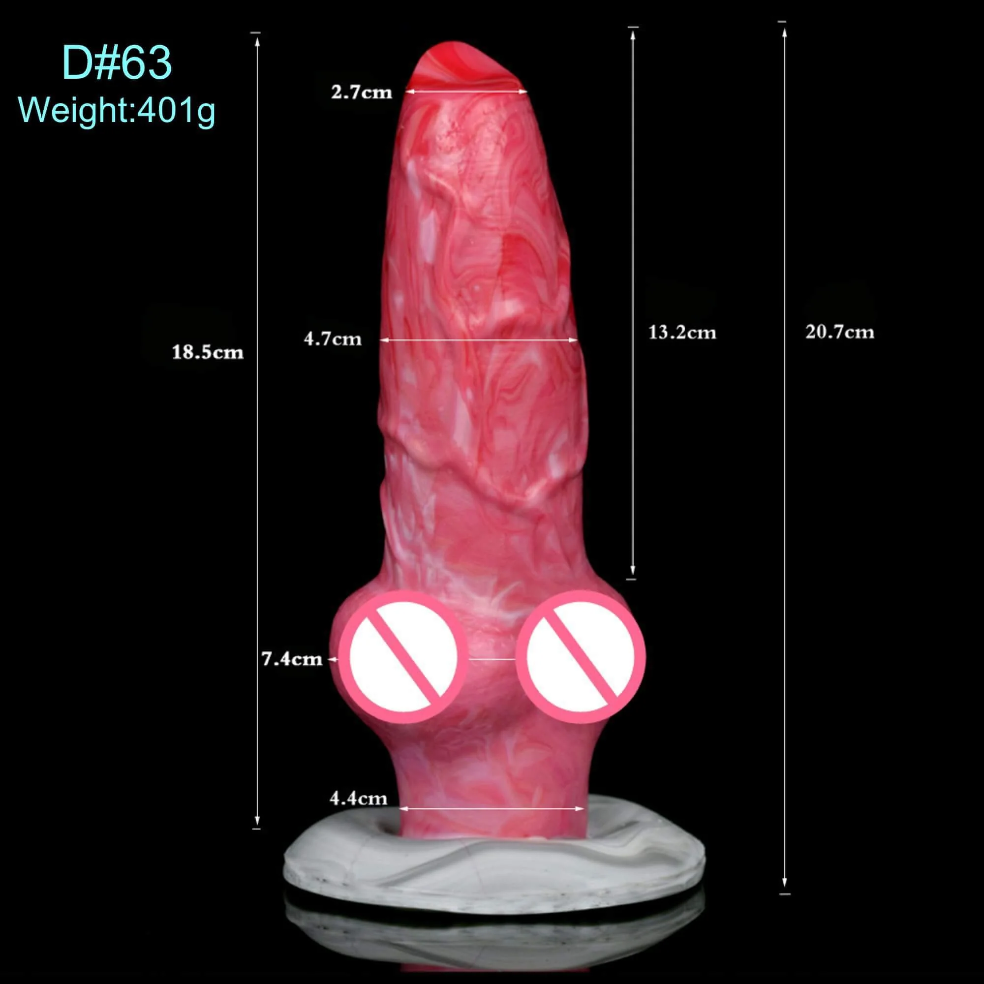Liquid Silica Gel Profile Dildo - Image 9