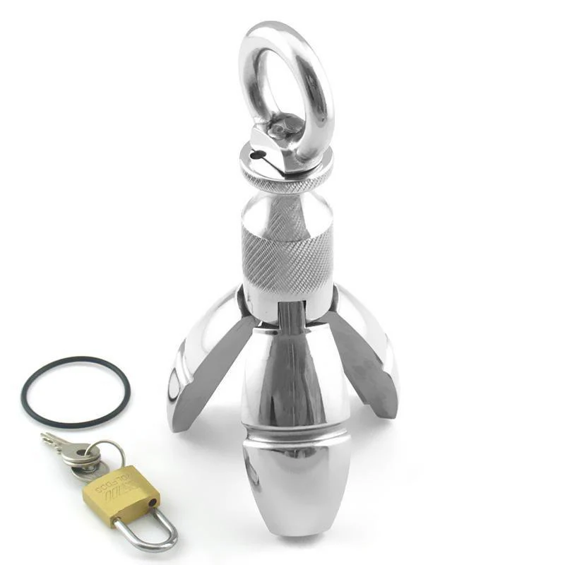 Locking Butt Plug Ringed - Image 2