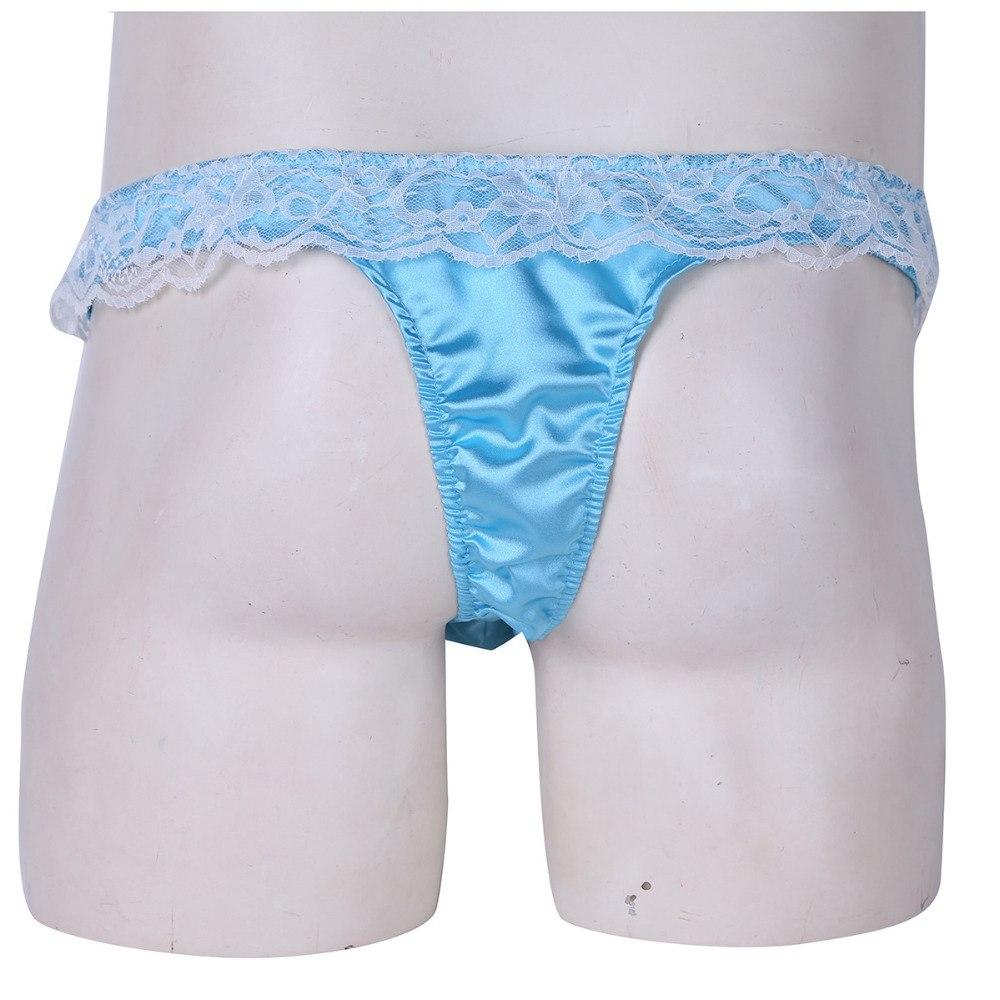 Shiny Satin Ruffle Lace Bikini - Image 5