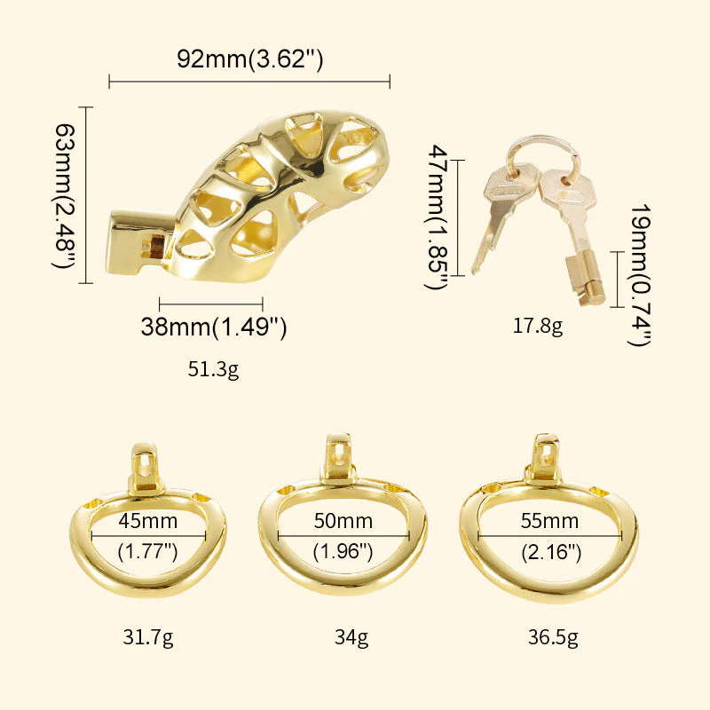 Aluminum Alloy Male Chastity Cage - Image 6