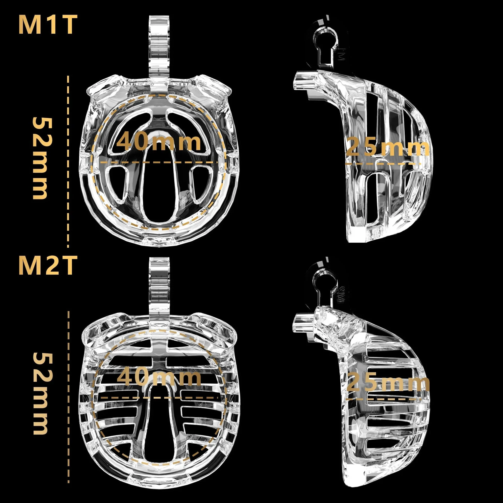 Male Micro Chastity Cage with Urethral Catheter - Image 4
