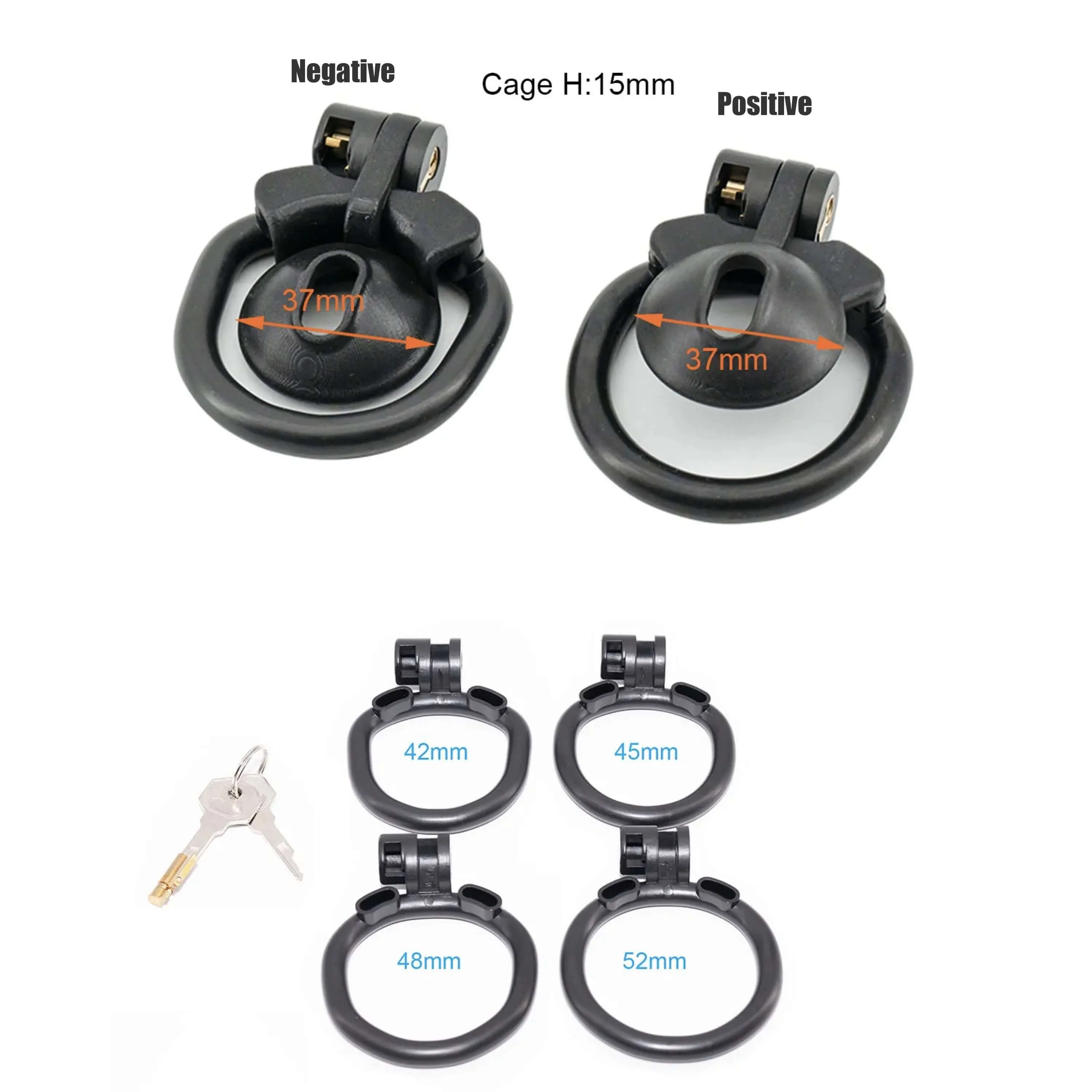 Male Mini Positive and Negative Chastity Device - Image 8