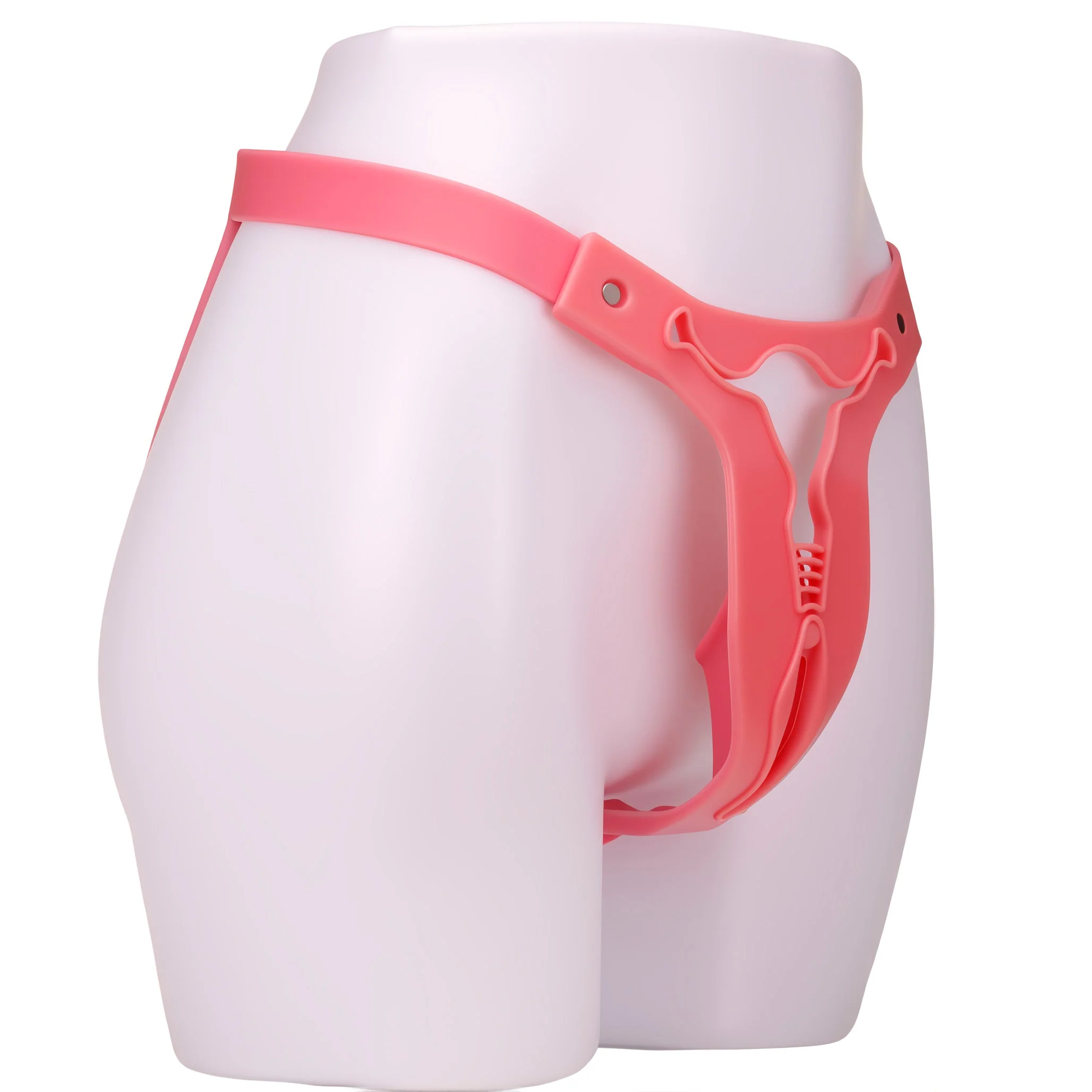 Male Pink Chastity Belt - Image 3
