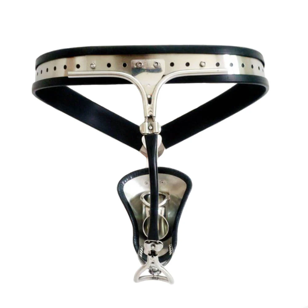 Male Stainless Steel Adjustable Chastity Belt - Image 2