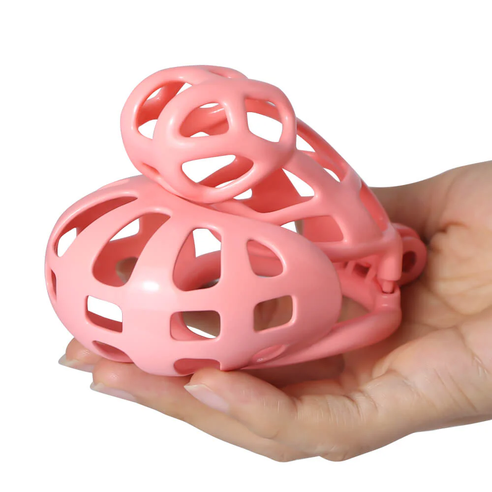 Pink Mamba Chastity Cage With Balls Cage - Image 5