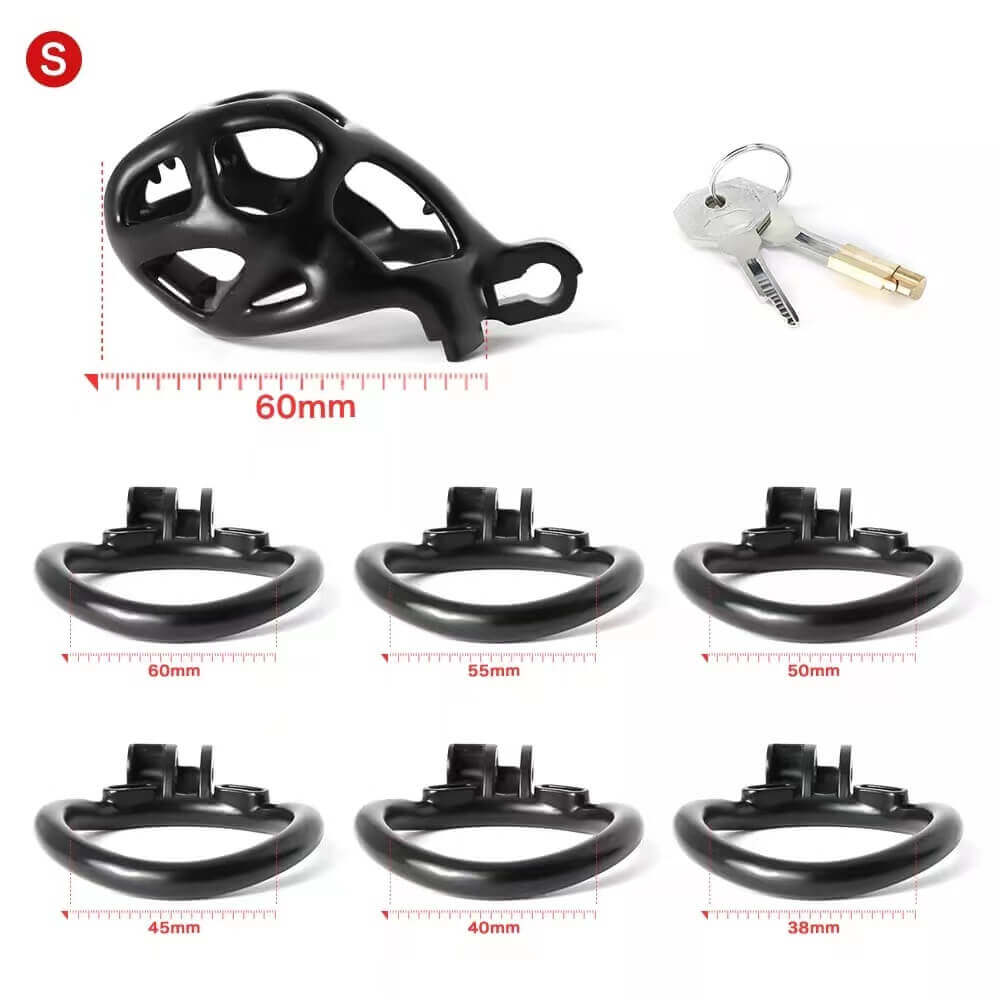 Mamba Spiked Black Chastity Cage - Image 9