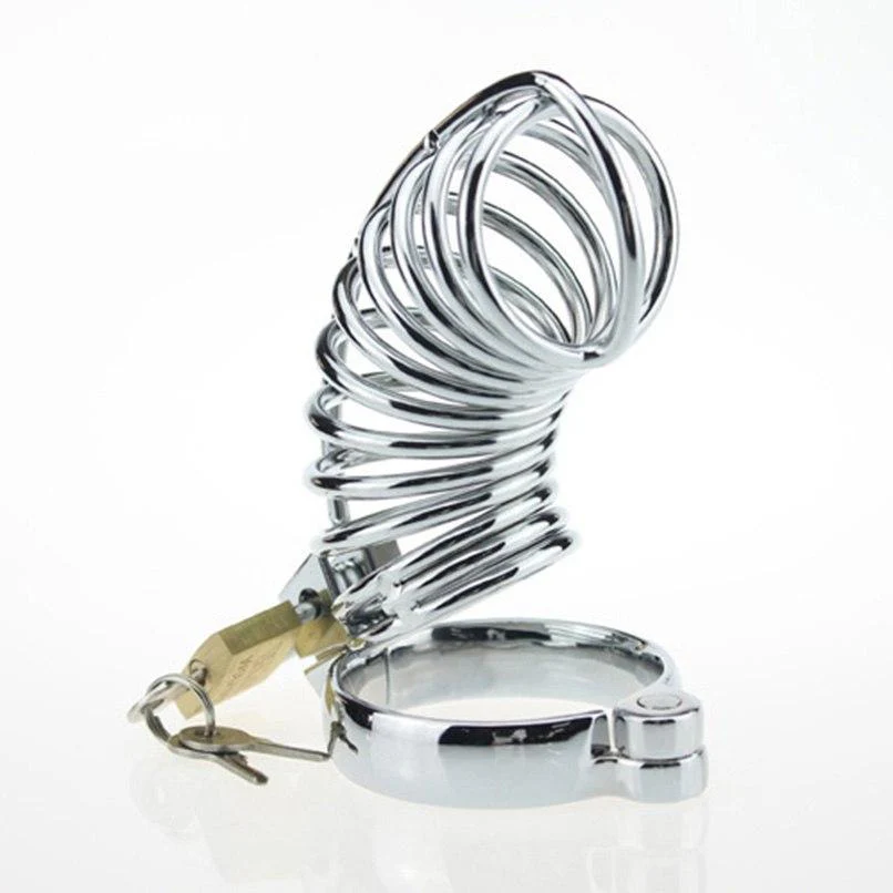 Metal Chastity Cage 4.0 Inches Long - Image 2