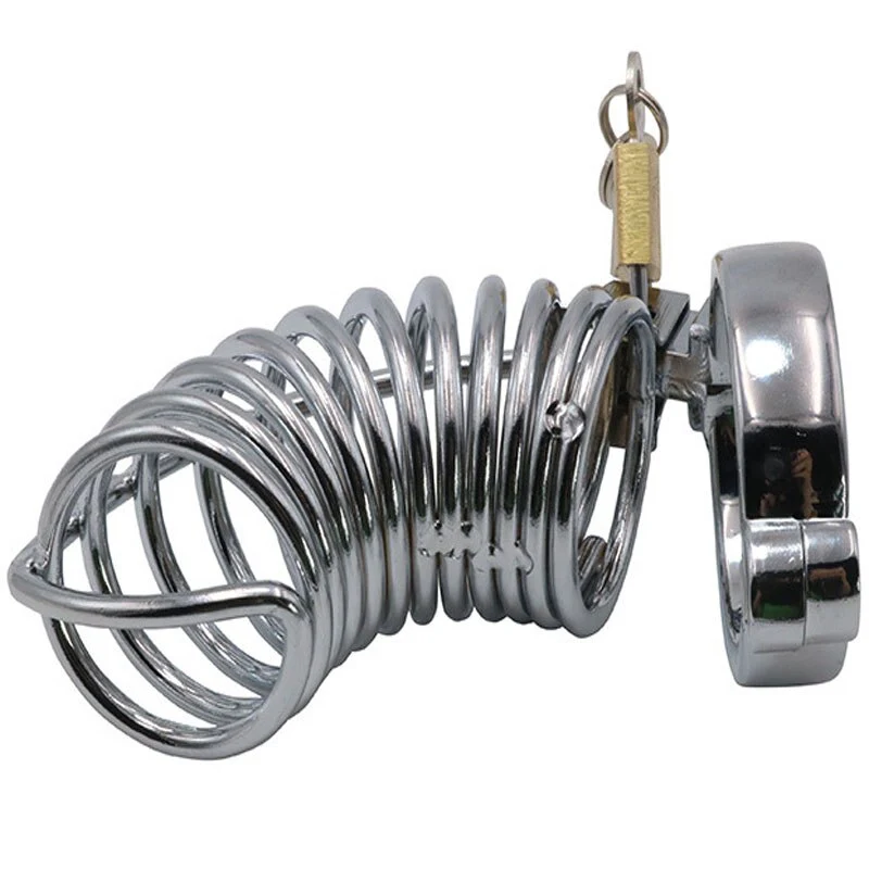 Metal Chastity Cage 4.0 Inches Long - Image 4