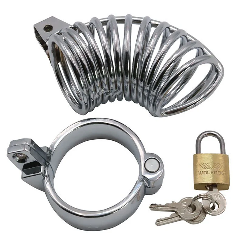 Metal Chastity Cage 4.0 Inches Long - Image 5