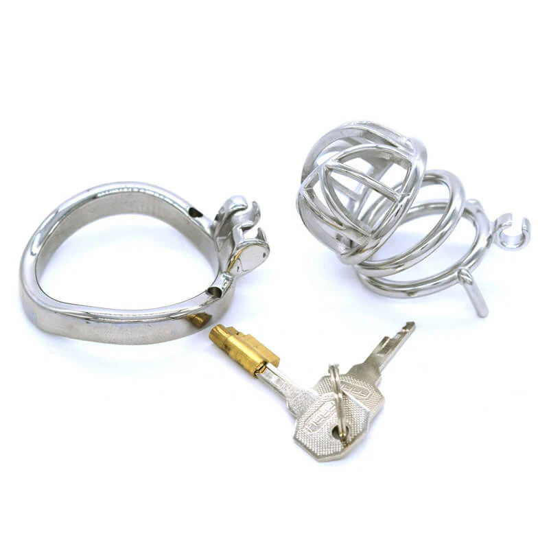 Metal Chastity Cage 2.56 Inches Long - Image 8