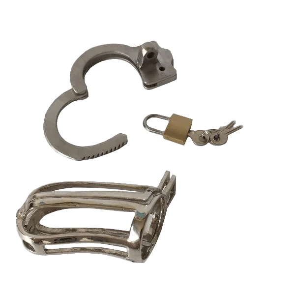 Metal Chastity Cage 3.35 inches long - Image 5