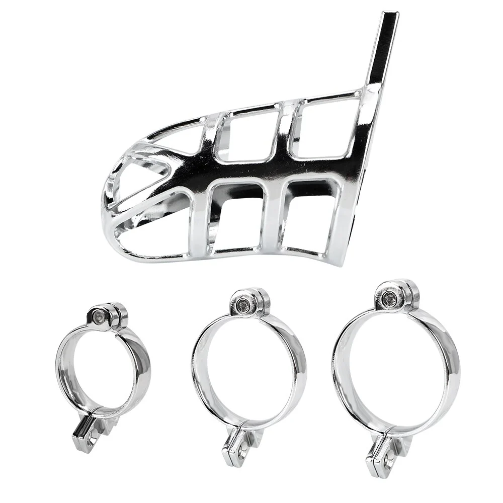 METAL CHASTITY CAGE COCK CAGE 2.76 INCHES LONG - Image 3