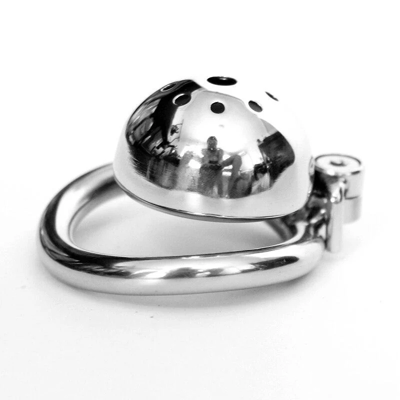 Metal Chastity Cage Extreme Short's Ring - Image 3
