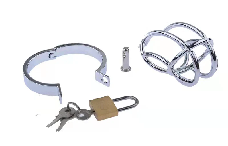 Captus Stainless Steel Locking Chastity Cage - Image 6
