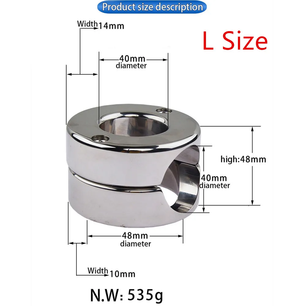 Metal Heavy Cockring Clamp - Image 6
