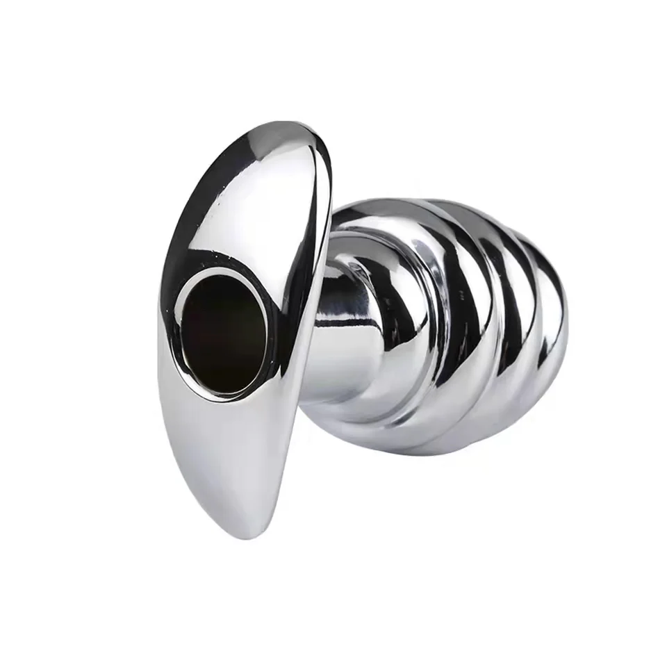 Metal Hollow Tunnel Anal Plug - Image 4