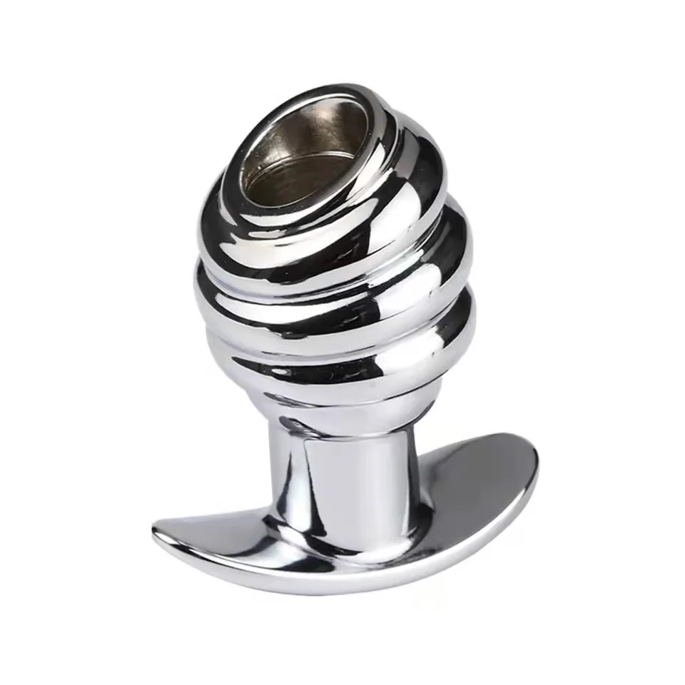 Metal Hollow Tunnel Anal Plug - Image 5