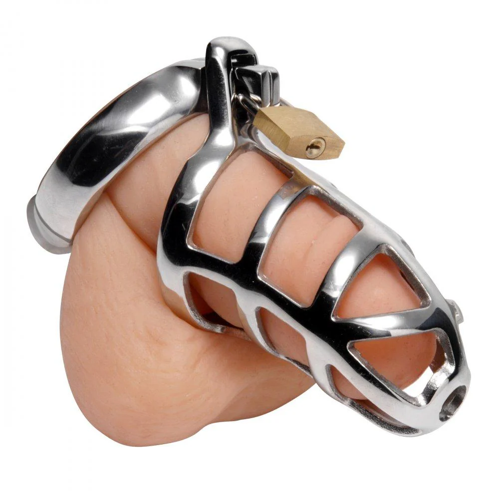 Detained Stainless Steel Chastity Cage - Image 3