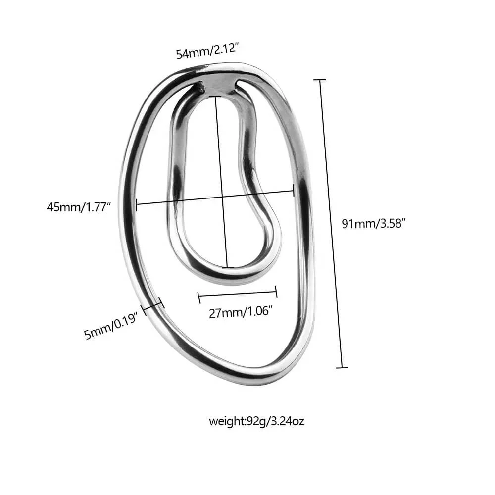 Sissy Fufu Clip Metal Chastity Device - Image 5