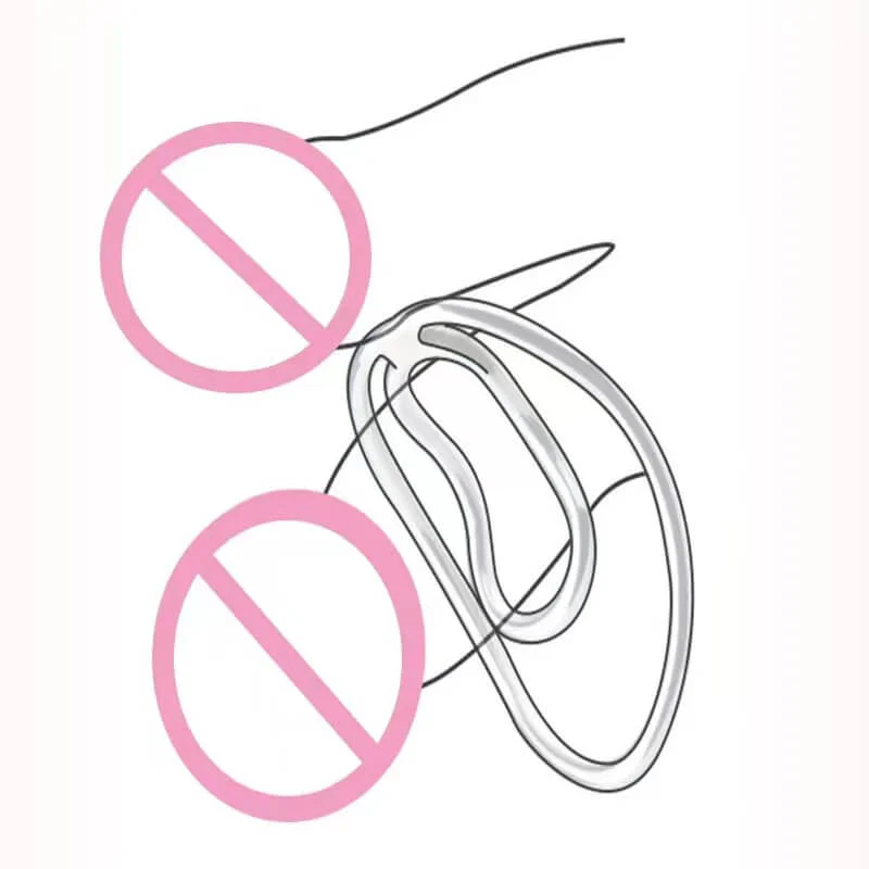Sissy Fufu Clip Metal Chastity Device - Image 9
