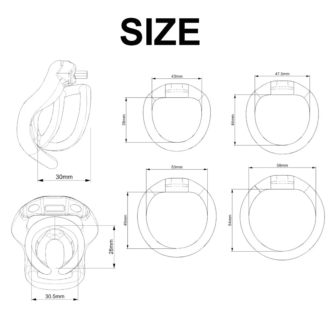 Micro Dual-Layer Chastity Cage - Image 8