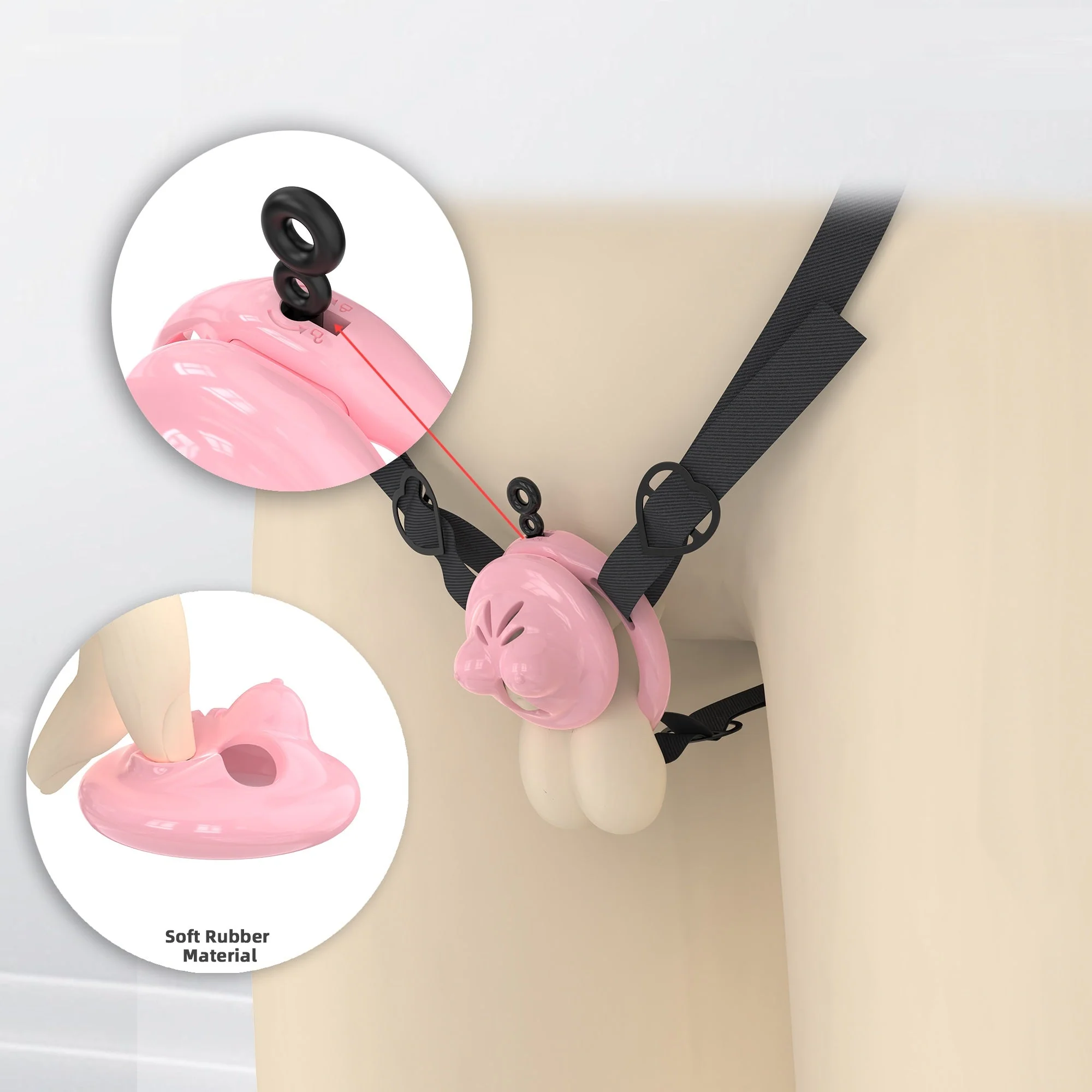 Mini Silicone Chest Cock Cage - Image 5