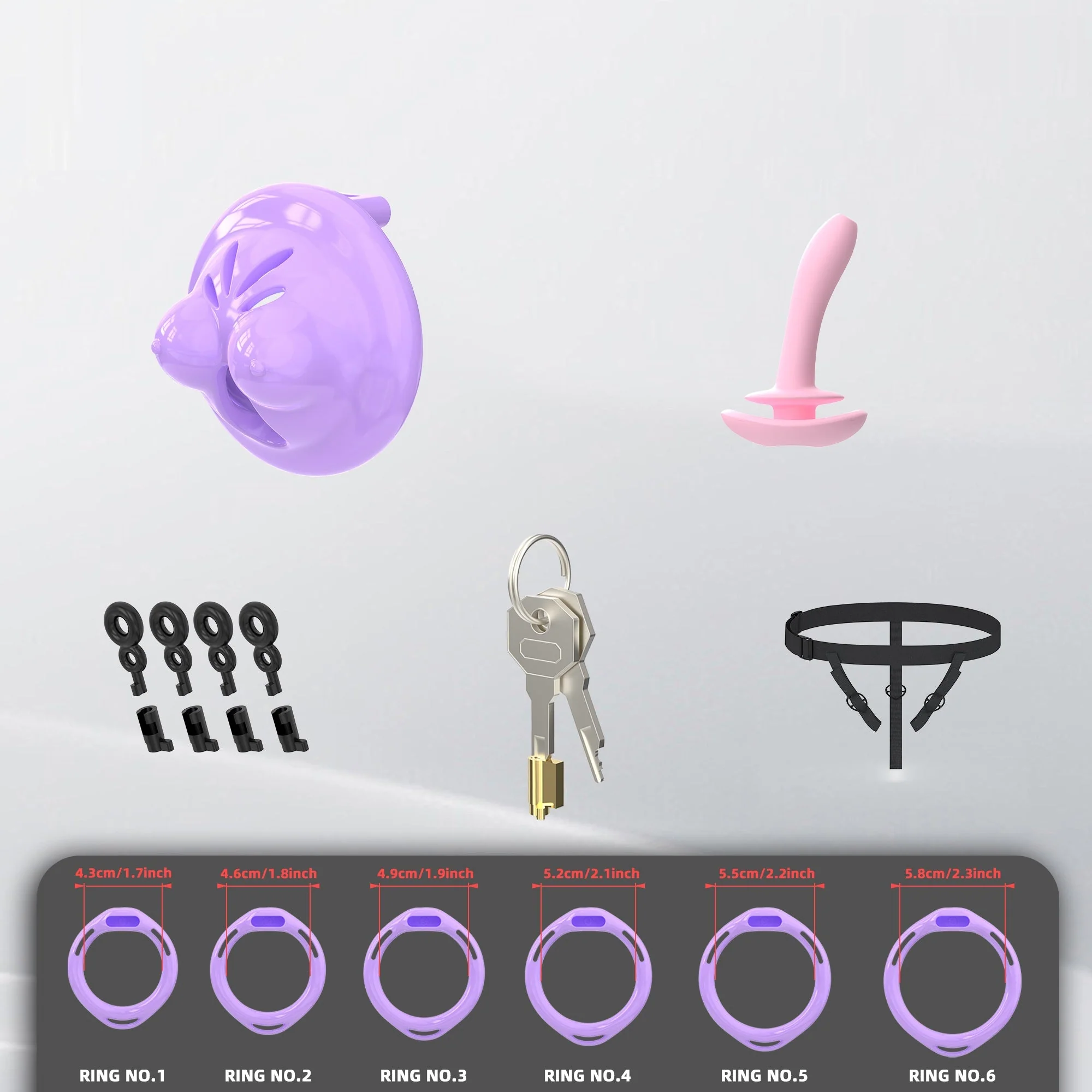Mini Silicone Chest Cock Cage - Image 9