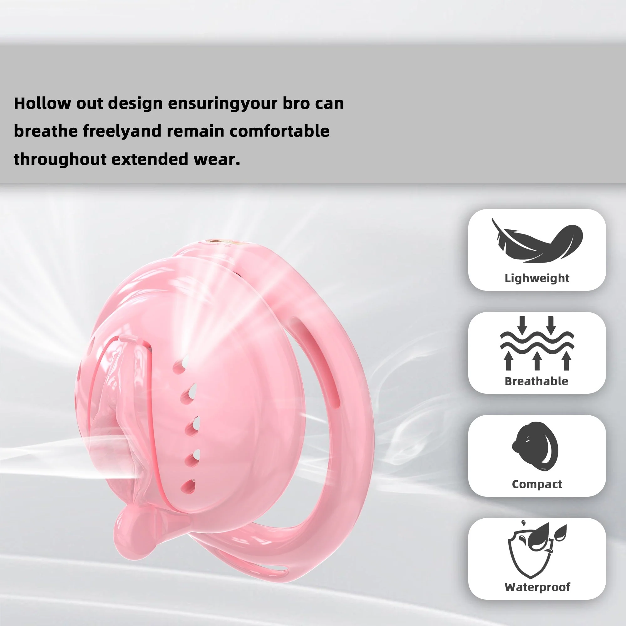 Mini Silicone Pussy Cock Cage - Image 4