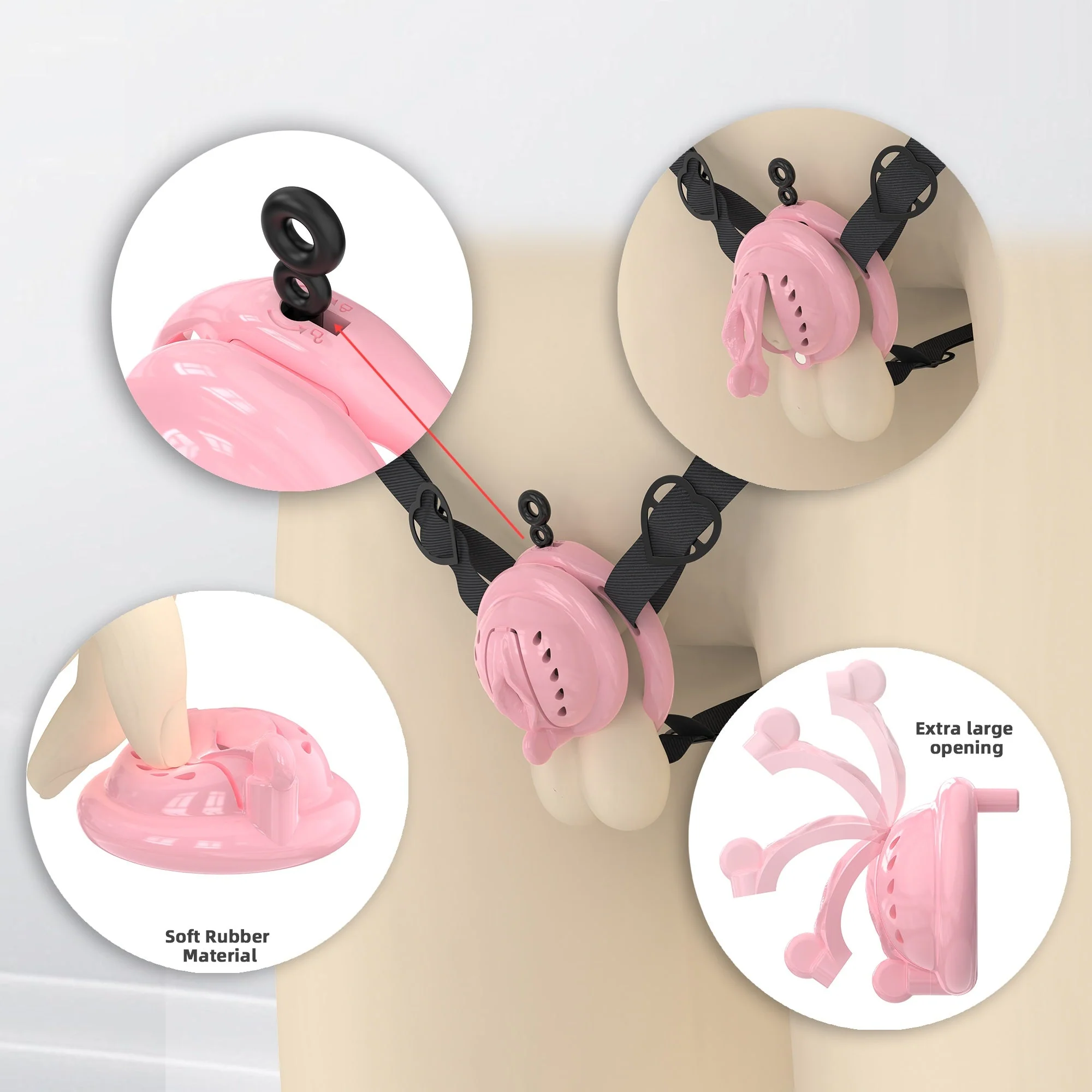 Mini Silicone Pussy Cock Cage - Image 7