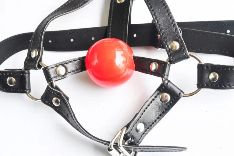 Mouth Gag Harness Leather Bondage - Image 4