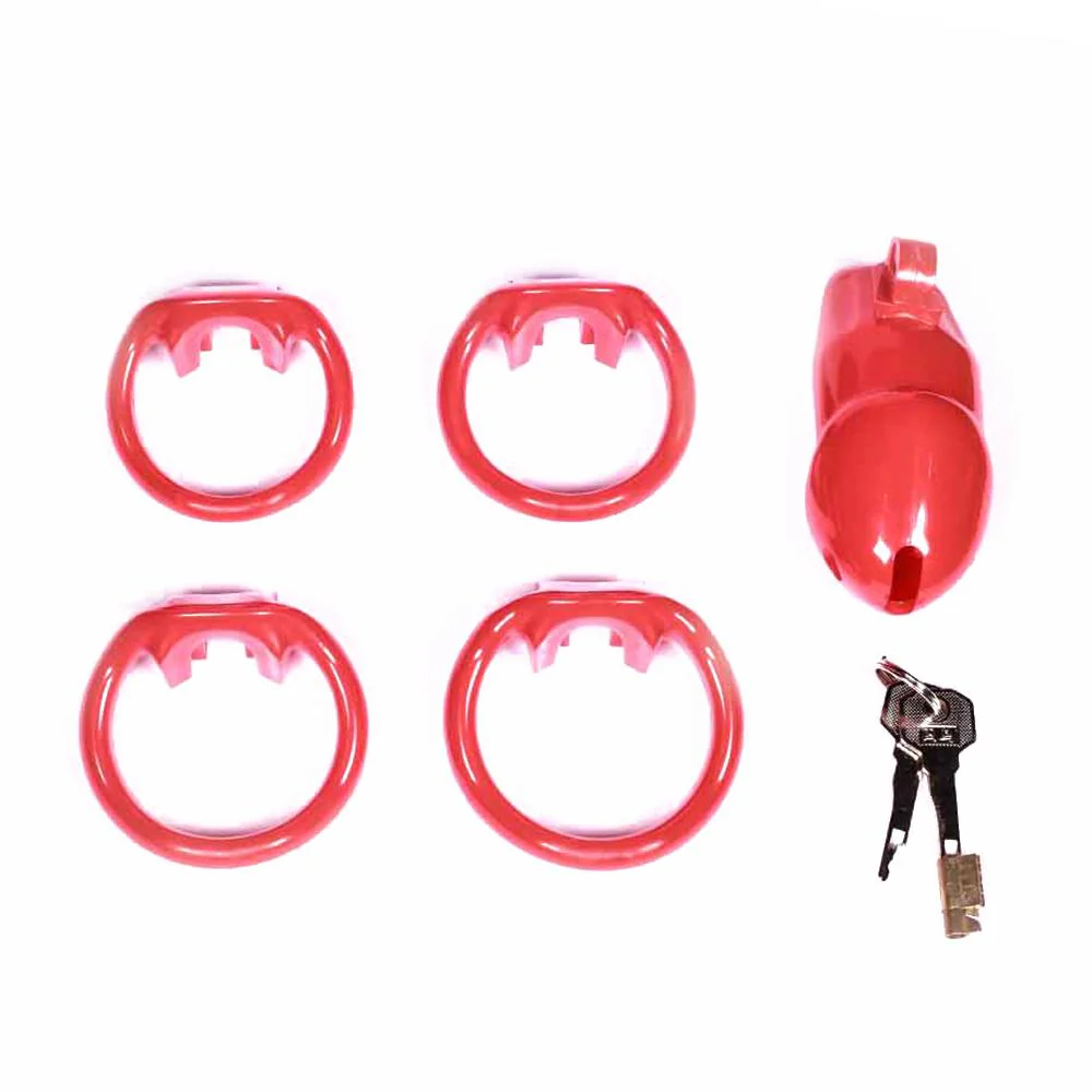 Sissy in Pink Resin Chastity Cage 1.89 and 2.35 inches long - Image 12