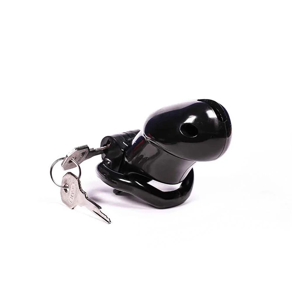 Sissy in Pink Resin Chastity Cage 1.89 and 2.35 inches long - Image 3