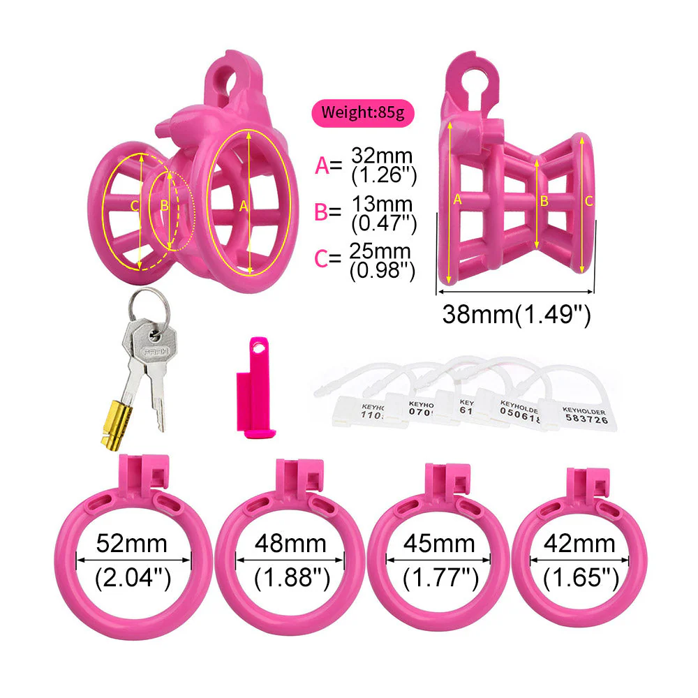 Negative Fish Basket Chastity Lock - Image 4