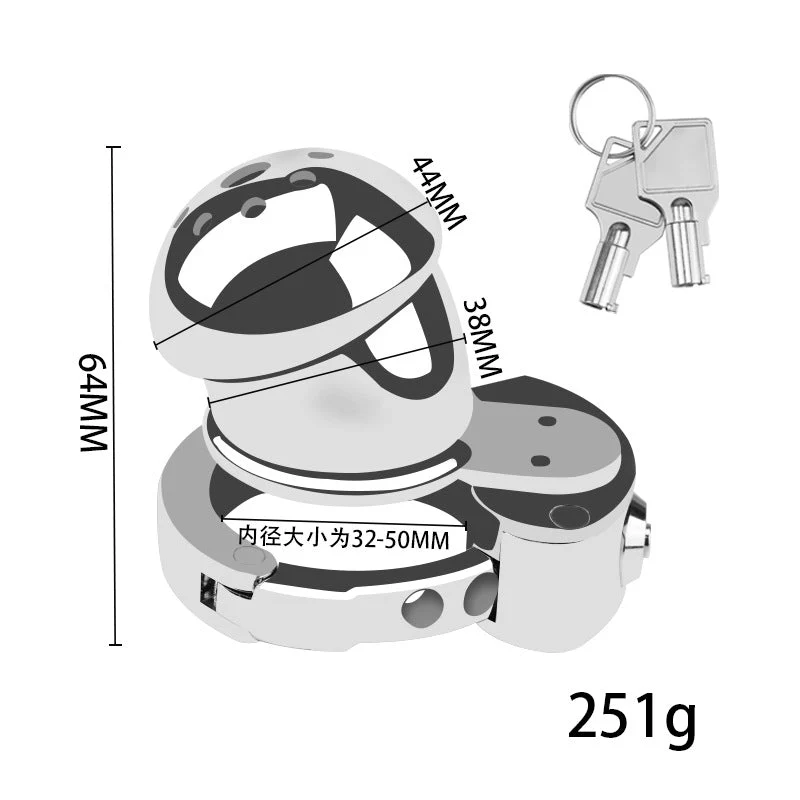 New BDSM #63 Adjustable Male Chastity Cage - Image 3