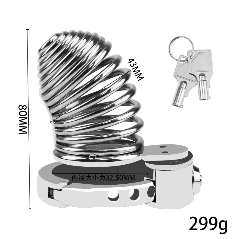 New BDSM #66 Adjustable Male Chastity Cage - Image 3