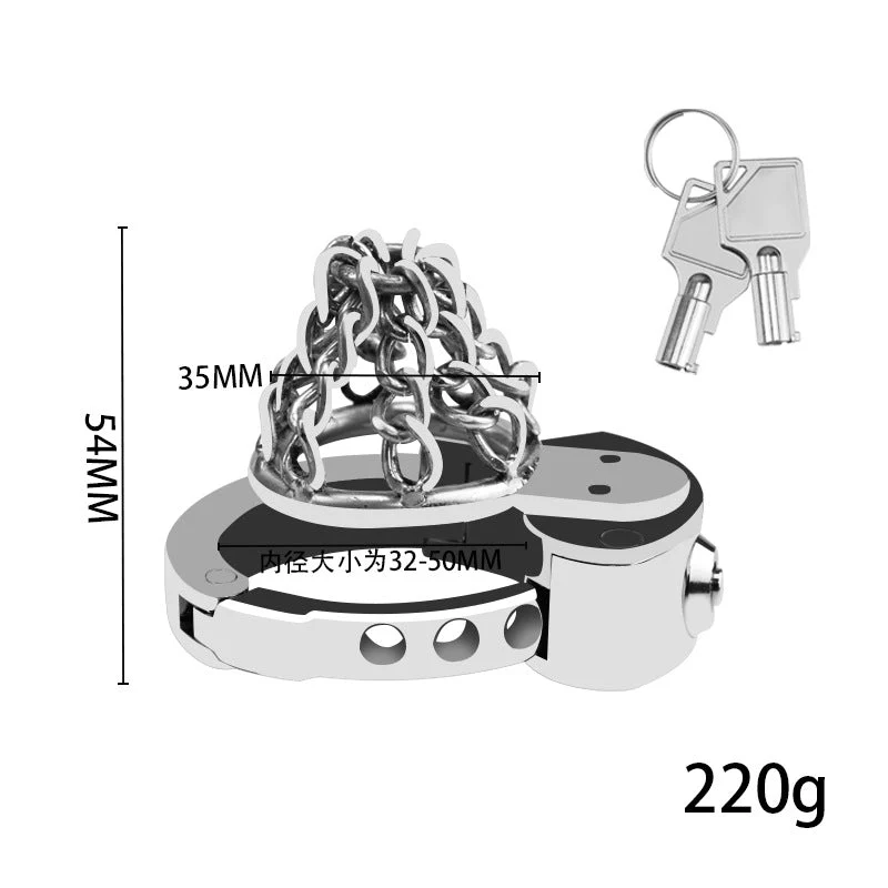 New BDSM #73 Adjustable Male Chastity Cage - Image 4