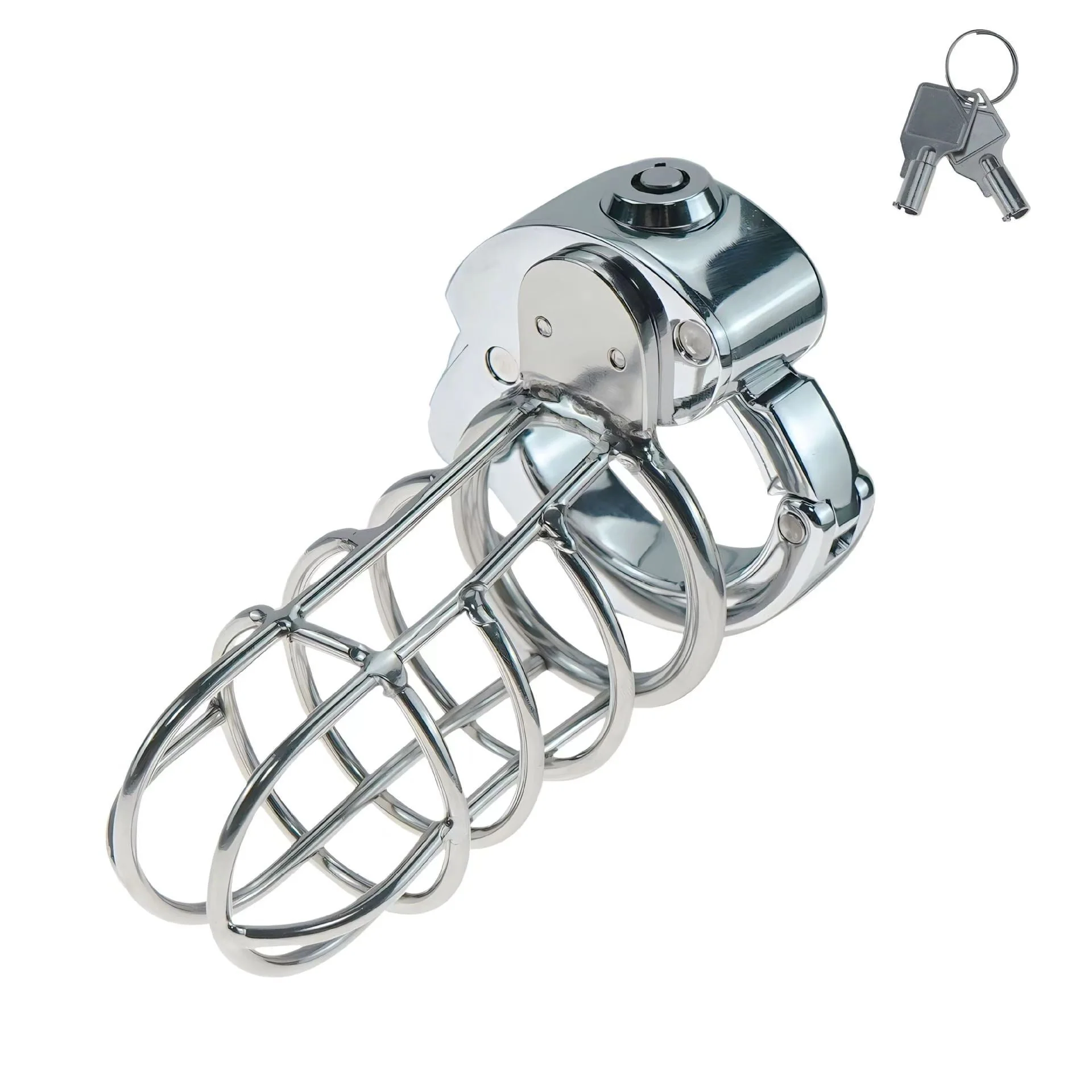 New BDSM #78 Adjustable Male Chastity Cage - Image 2