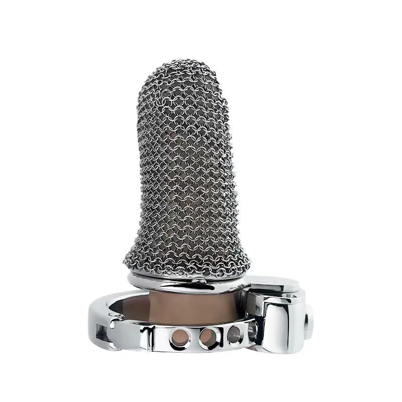 New BDSM Mesh Adjustable Male Chastity Cage - Image 3