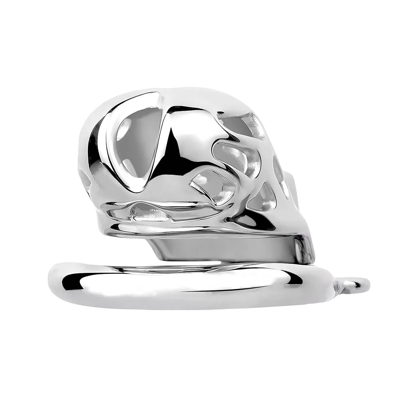 New Cobra Male Stainless Steel Chastity Cage - Image 4