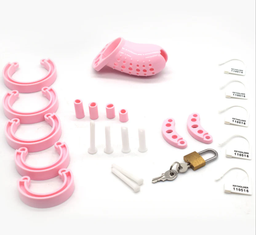 New Plastic Chastity Cage 3.8 Inches Long (All 5 Rings Included) - Image 3