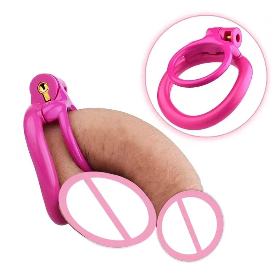 New Testicle Mono Chastity Cage With 4 Rings - Image 6